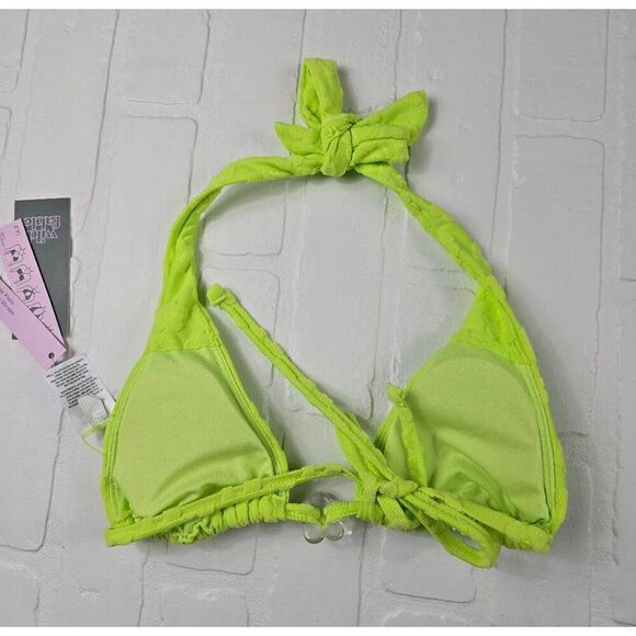 Wild Fable Lime Retro Bikini Top XXS - Picture 2 of 4